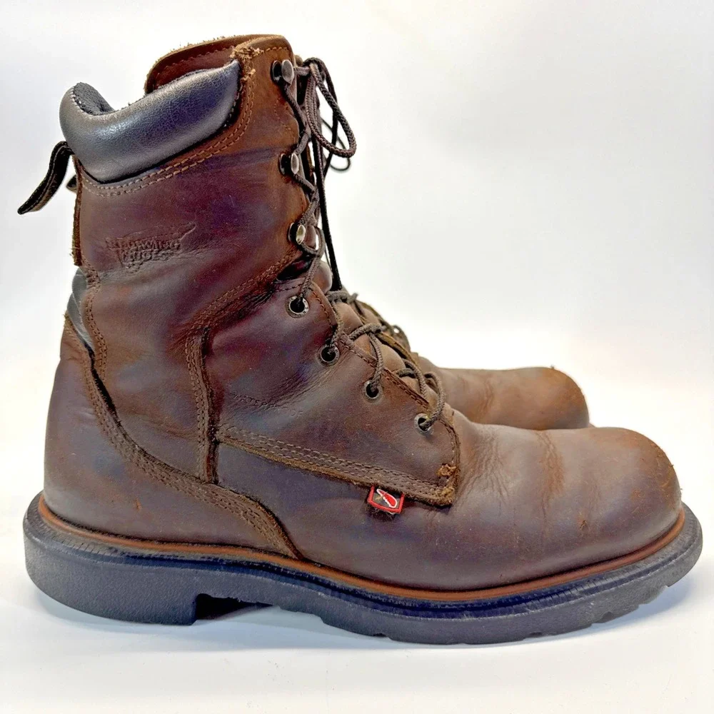 Red Wing 400 Boots Mens Size 10.5 B Narrow Brown Soft Toe Waterproof